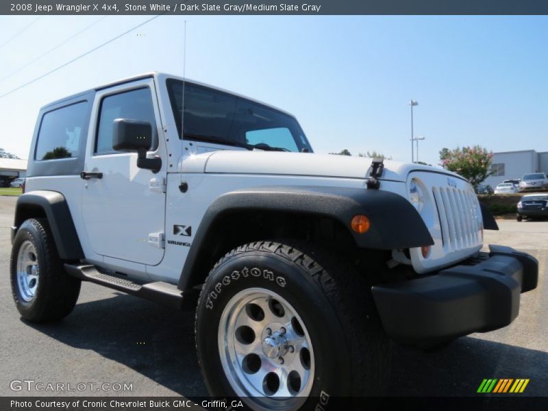 Stone White / Dark Slate Gray/Medium Slate Gray 2008 Jeep Wrangler X 4x4