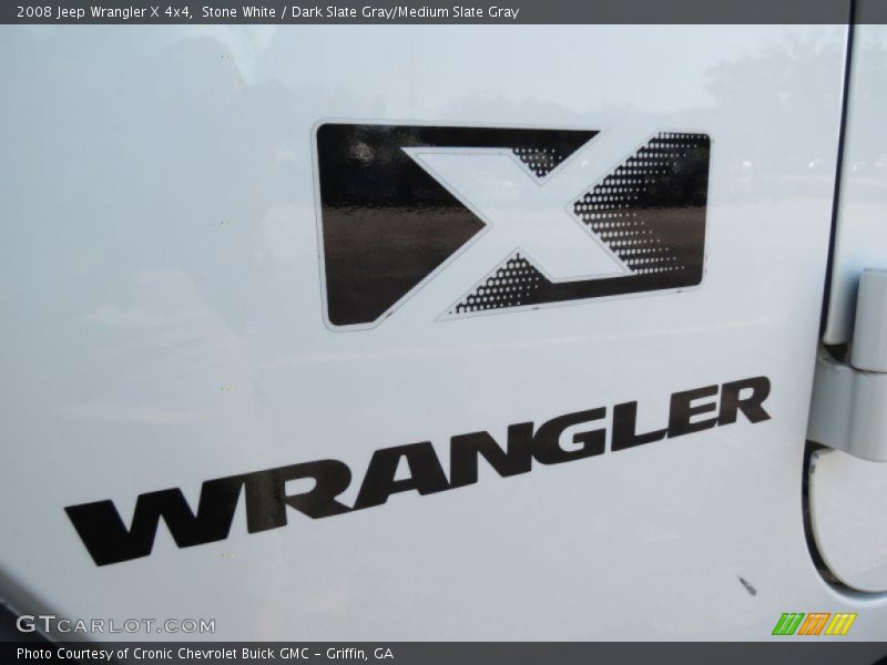 Stone White / Dark Slate Gray/Medium Slate Gray 2008 Jeep Wrangler X 4x4
