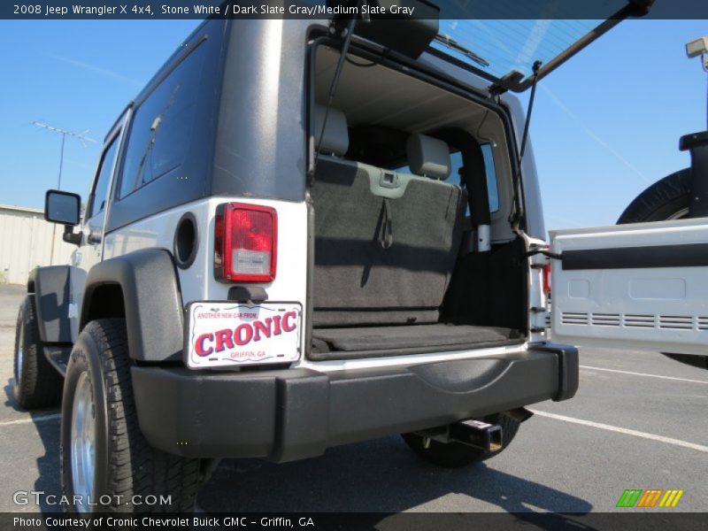 Stone White / Dark Slate Gray/Medium Slate Gray 2008 Jeep Wrangler X 4x4