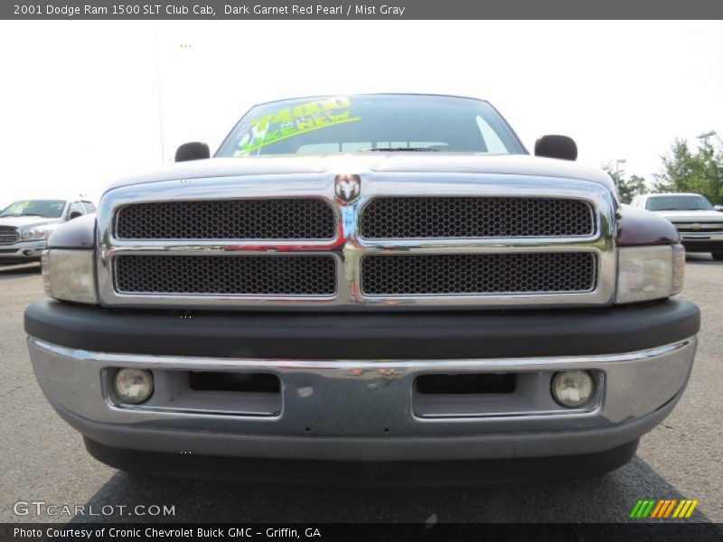 Dark Garnet Red Pearl / Mist Gray 2001 Dodge Ram 1500 SLT Club Cab