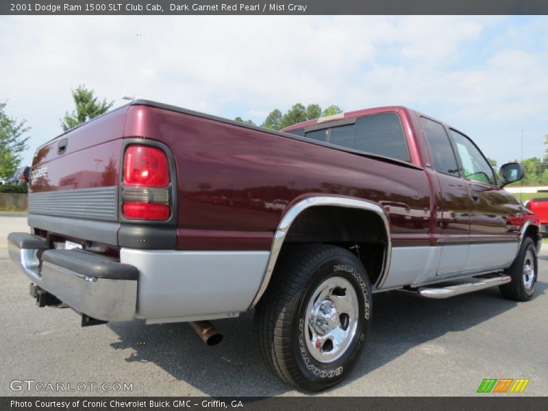 Dark Garnet Red Pearl / Mist Gray 2001 Dodge Ram 1500 SLT Club Cab
