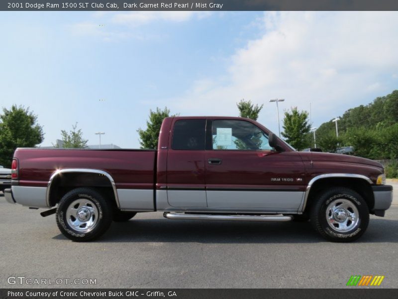 Dark Garnet Red Pearl / Mist Gray 2001 Dodge Ram 1500 SLT Club Cab