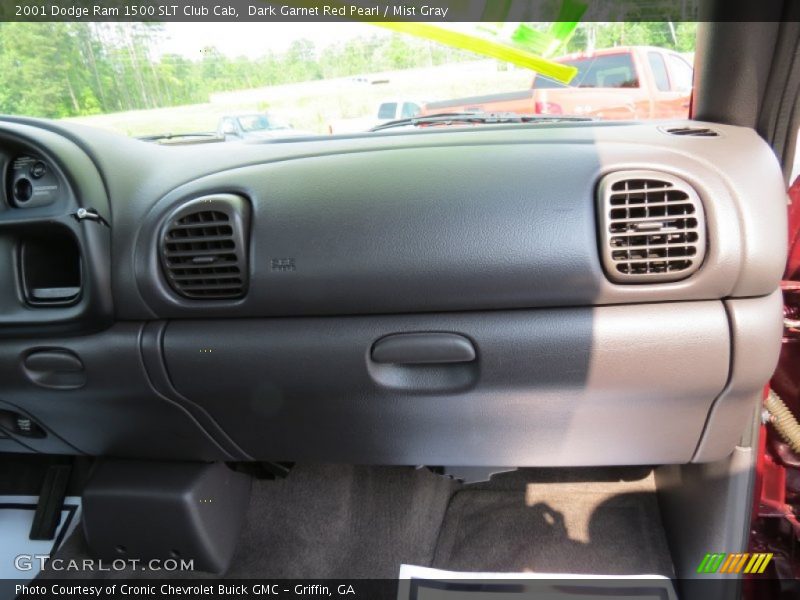 Dark Garnet Red Pearl / Mist Gray 2001 Dodge Ram 1500 SLT Club Cab