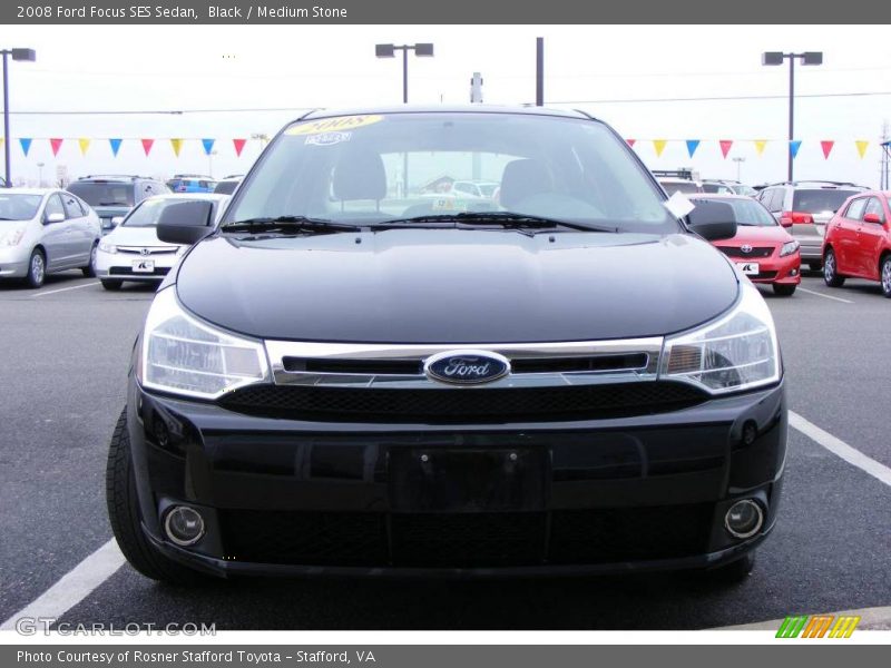 Black / Medium Stone 2008 Ford Focus SES Sedan