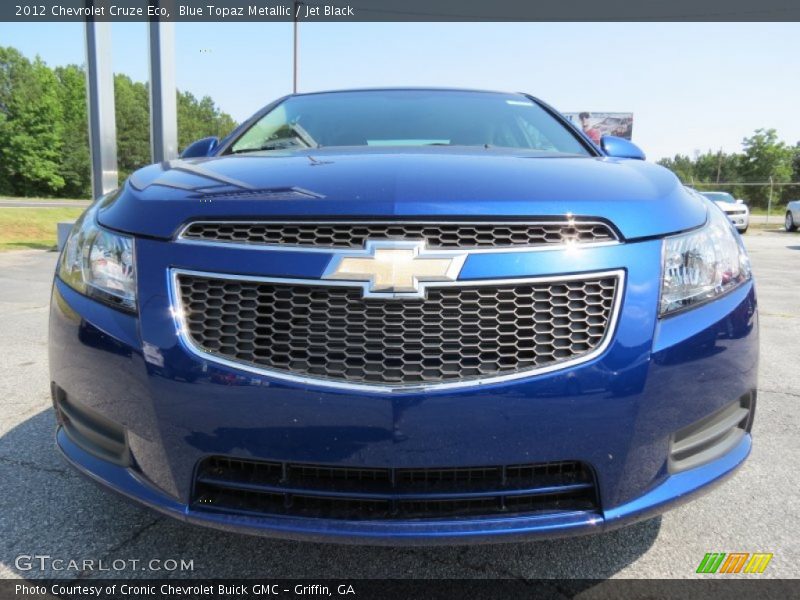 Blue Topaz Metallic / Jet Black 2012 Chevrolet Cruze Eco