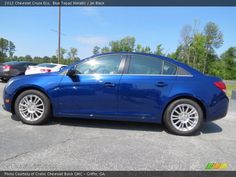 Blue Topaz Metallic / Jet Black 2012 Chevrolet Cruze Eco