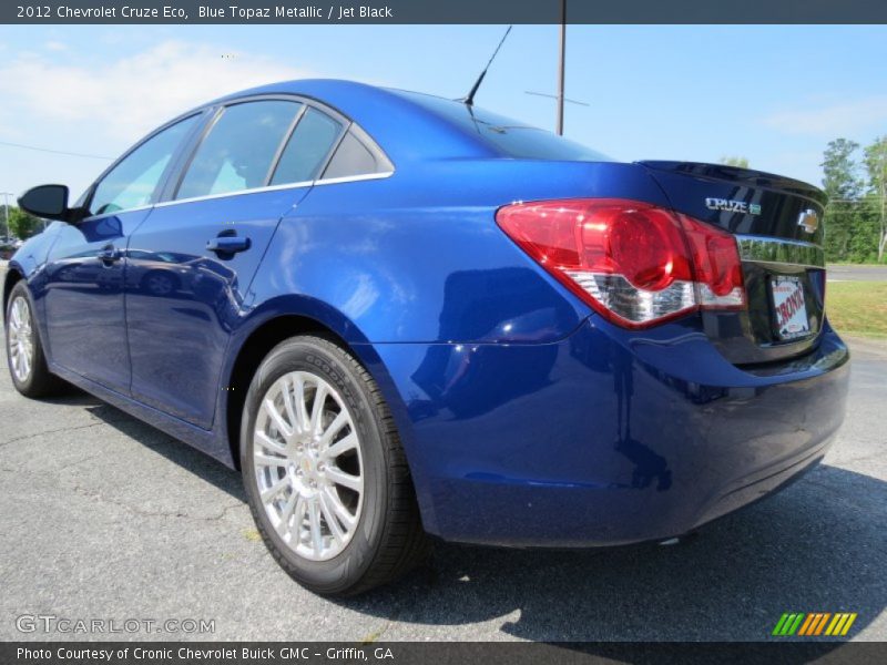 Blue Topaz Metallic / Jet Black 2012 Chevrolet Cruze Eco