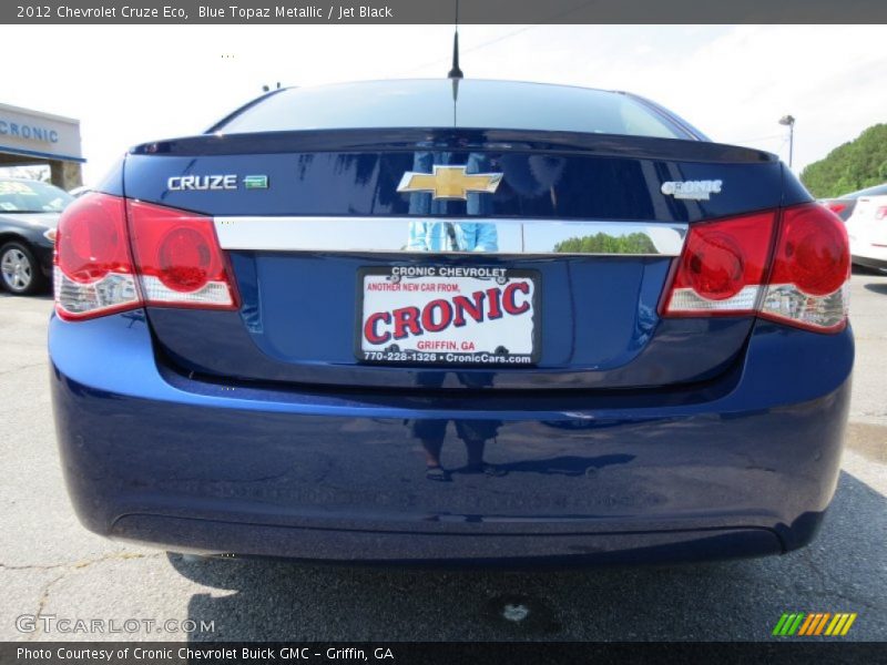 Blue Topaz Metallic / Jet Black 2012 Chevrolet Cruze Eco