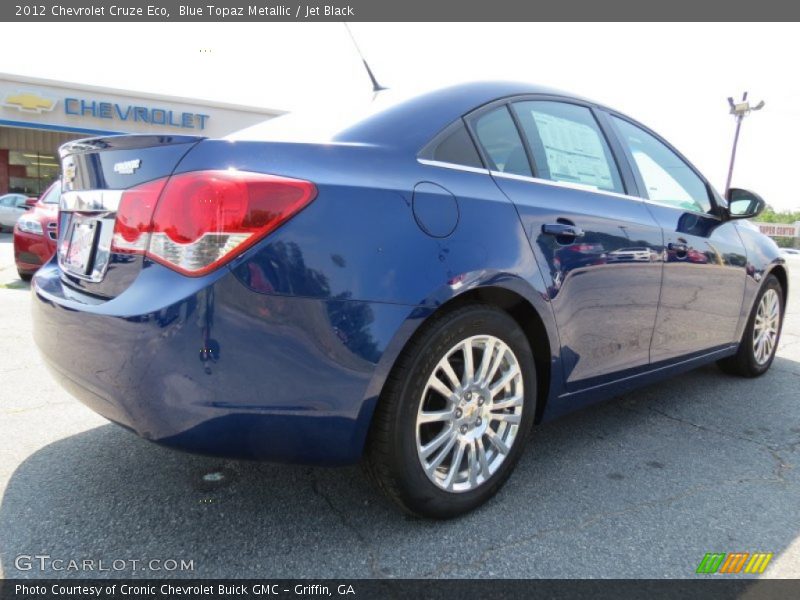 Blue Topaz Metallic / Jet Black 2012 Chevrolet Cruze Eco