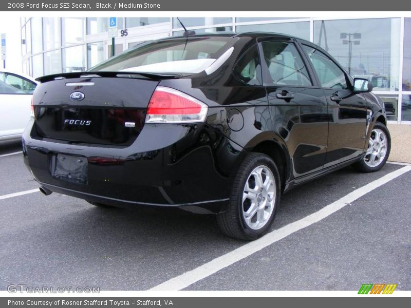 Black / Medium Stone 2008 Ford Focus SES Sedan