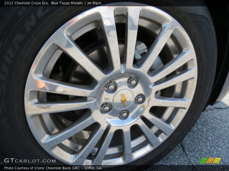 Blue Topaz Metallic / Jet Black 2012 Chevrolet Cruze Eco