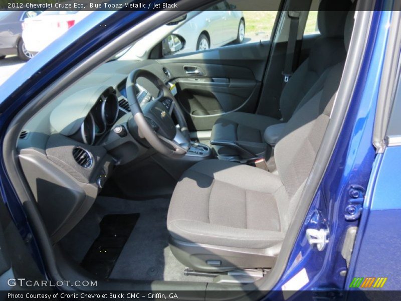 Blue Topaz Metallic / Jet Black 2012 Chevrolet Cruze Eco