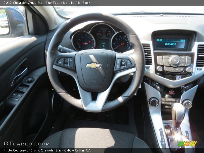 Blue Topaz Metallic / Jet Black 2012 Chevrolet Cruze Eco