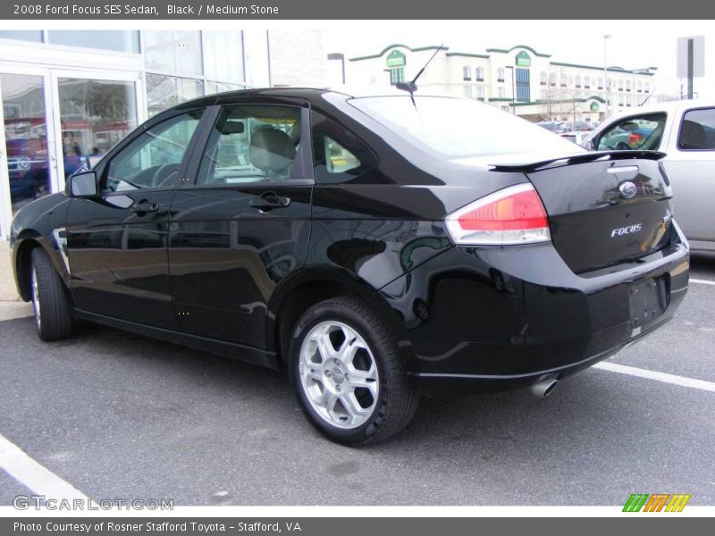 Black / Medium Stone 2008 Ford Focus SES Sedan