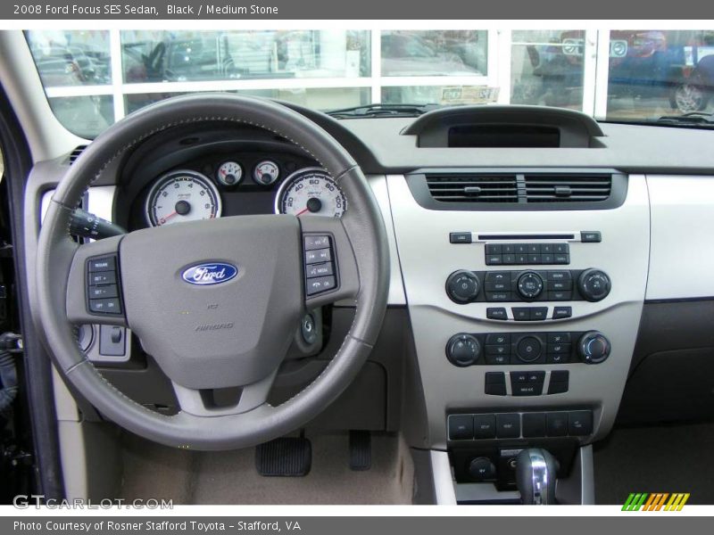 Black / Medium Stone 2008 Ford Focus SES Sedan