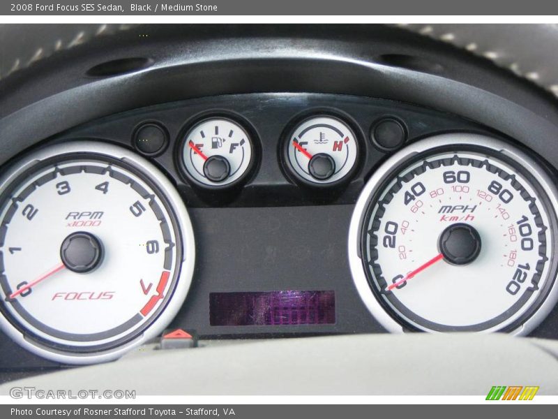 Black / Medium Stone 2008 Ford Focus SES Sedan