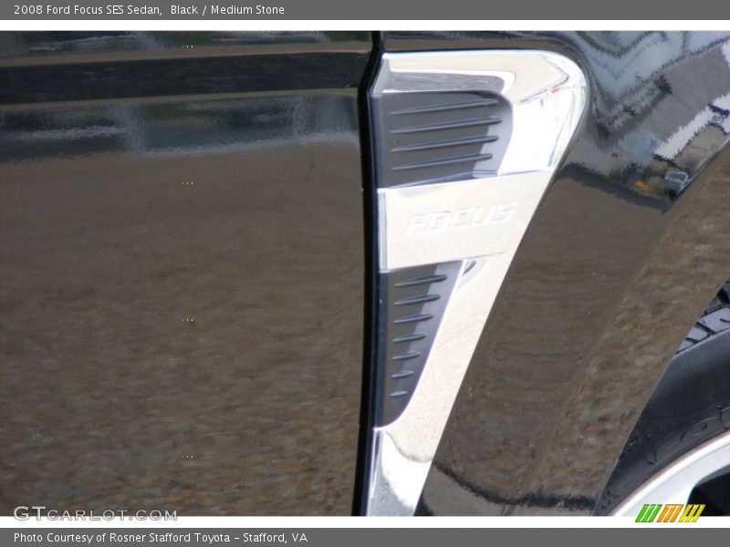 Black / Medium Stone 2008 Ford Focus SES Sedan