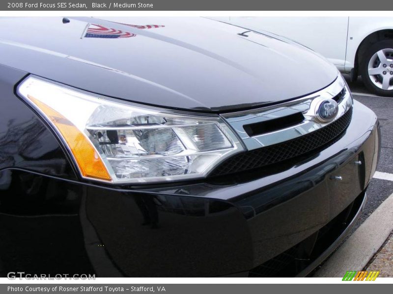 Black / Medium Stone 2008 Ford Focus SES Sedan