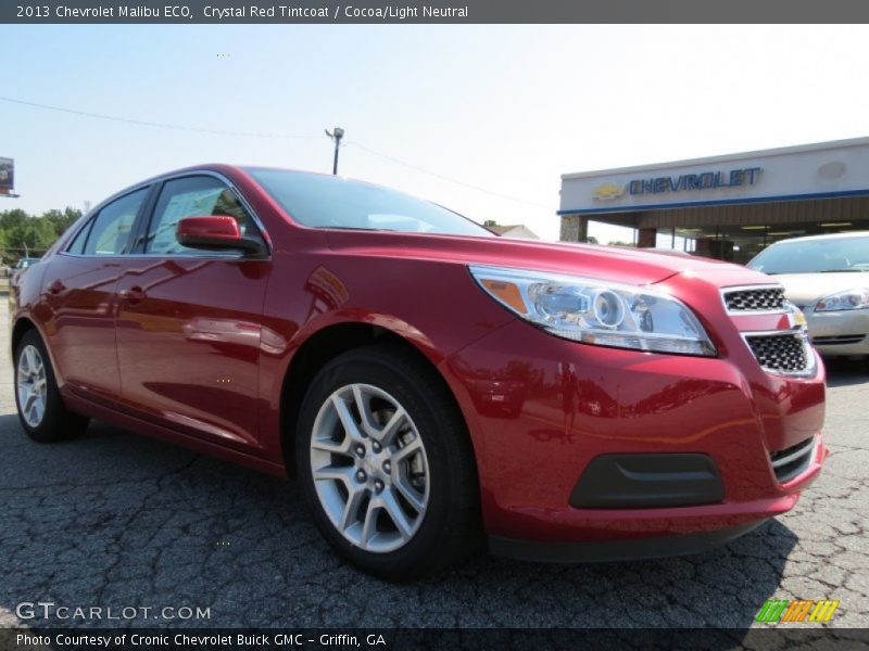 Crystal Red Tintcoat / Cocoa/Light Neutral 2013 Chevrolet Malibu ECO