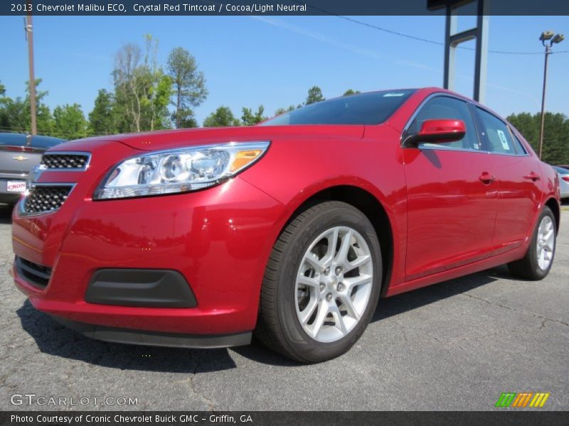 Crystal Red Tintcoat / Cocoa/Light Neutral 2013 Chevrolet Malibu ECO