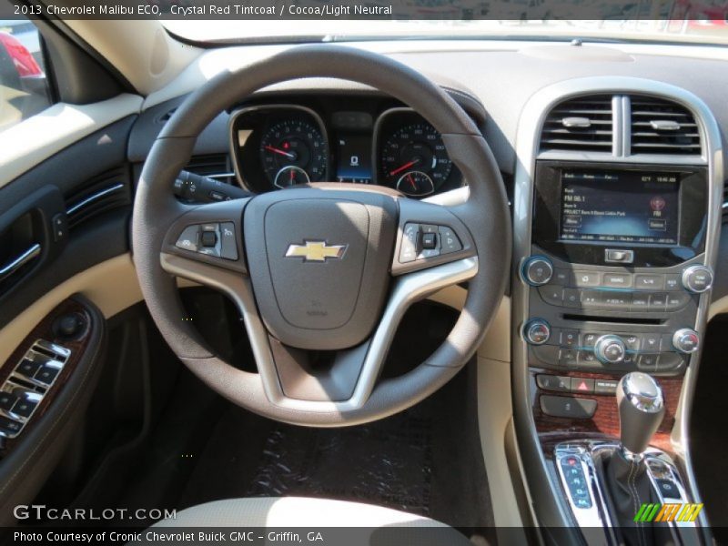 Crystal Red Tintcoat / Cocoa/Light Neutral 2013 Chevrolet Malibu ECO