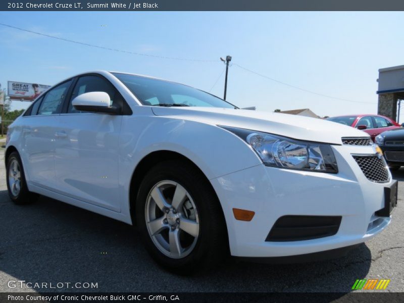 Summit White / Jet Black 2012 Chevrolet Cruze LT
