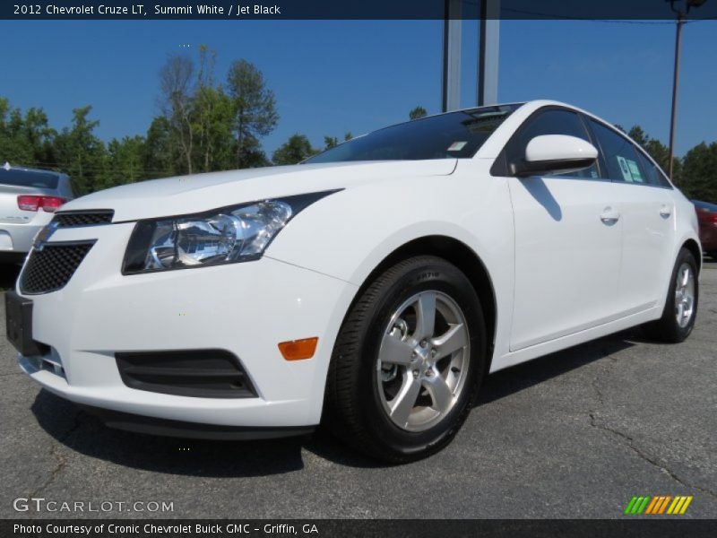 Summit White / Jet Black 2012 Chevrolet Cruze LT
