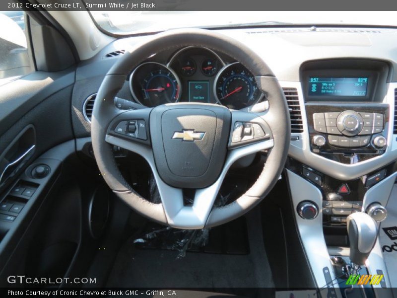 Summit White / Jet Black 2012 Chevrolet Cruze LT