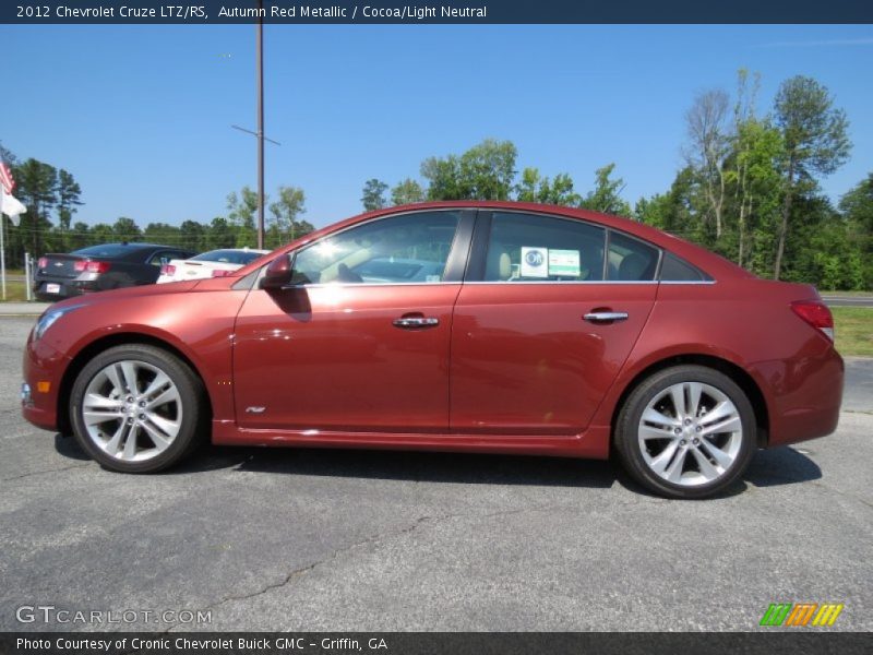 Autumn Red Metallic / Cocoa/Light Neutral 2012 Chevrolet Cruze LTZ/RS