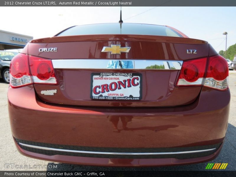 Autumn Red Metallic / Cocoa/Light Neutral 2012 Chevrolet Cruze LTZ/RS
