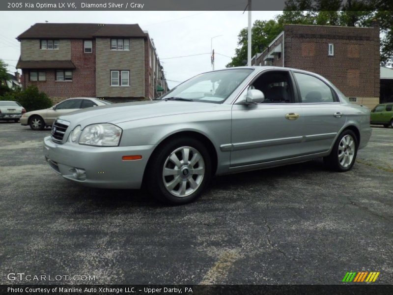 Diamond Silver / Gray 2005 Kia Optima LX V6