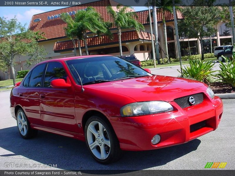 Aztec Red / Black 2003 Nissan Sentra SE-R