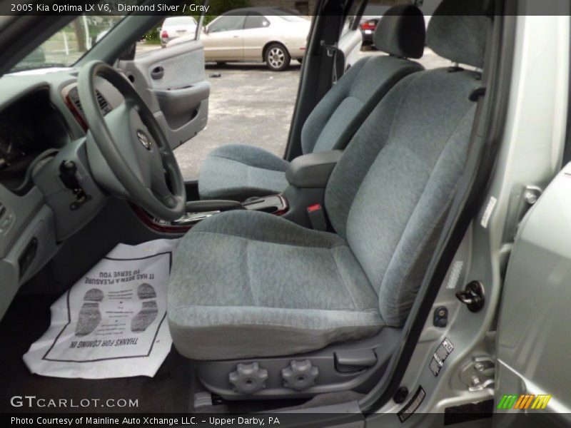 Diamond Silver / Gray 2005 Kia Optima LX V6