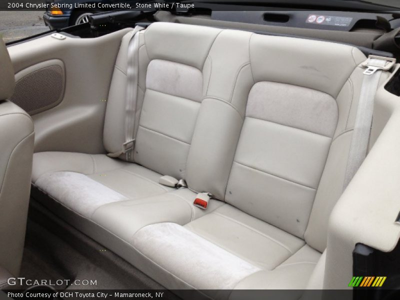 Rear Seat of 2004 Sebring Limited Convertible