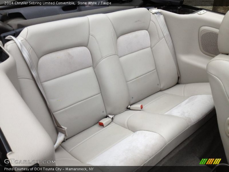 Rear Seat of 2004 Sebring Limited Convertible