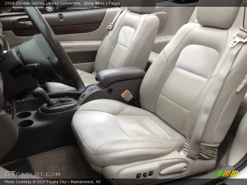 Front Seat of 2004 Sebring Limited Convertible