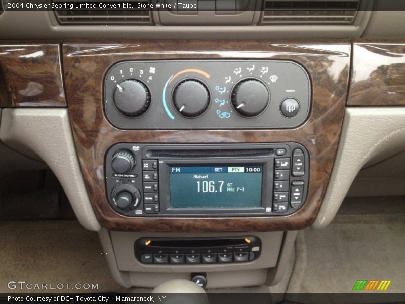 Controls of 2004 Sebring Limited Convertible