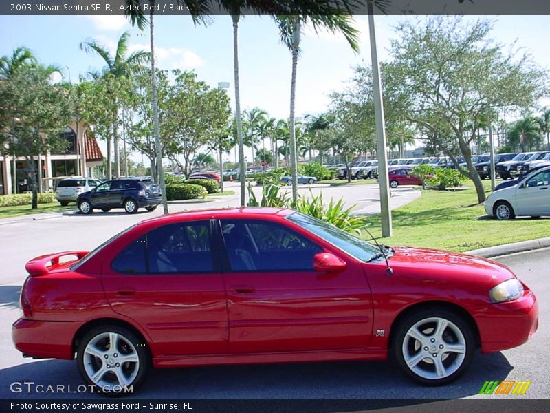 Aztec Red / Black 2003 Nissan Sentra SE-R