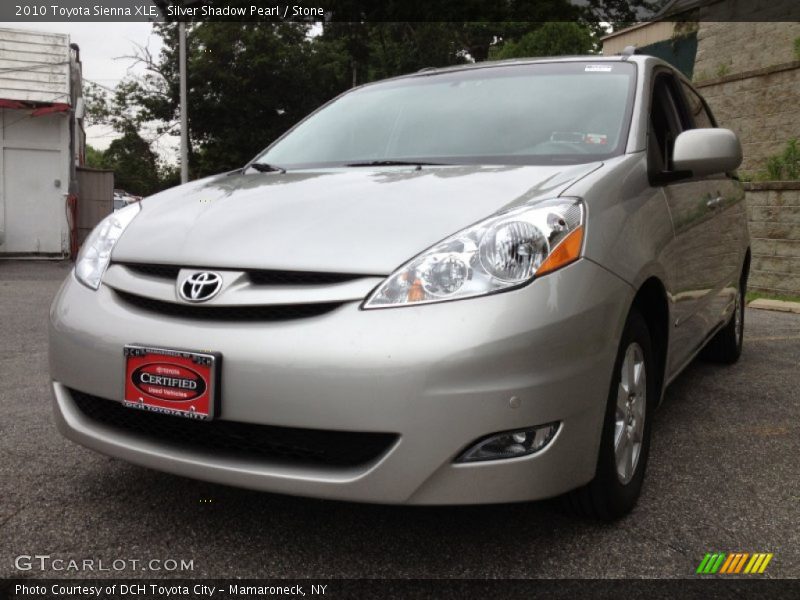 Silver Shadow Pearl / Stone 2010 Toyota Sienna XLE