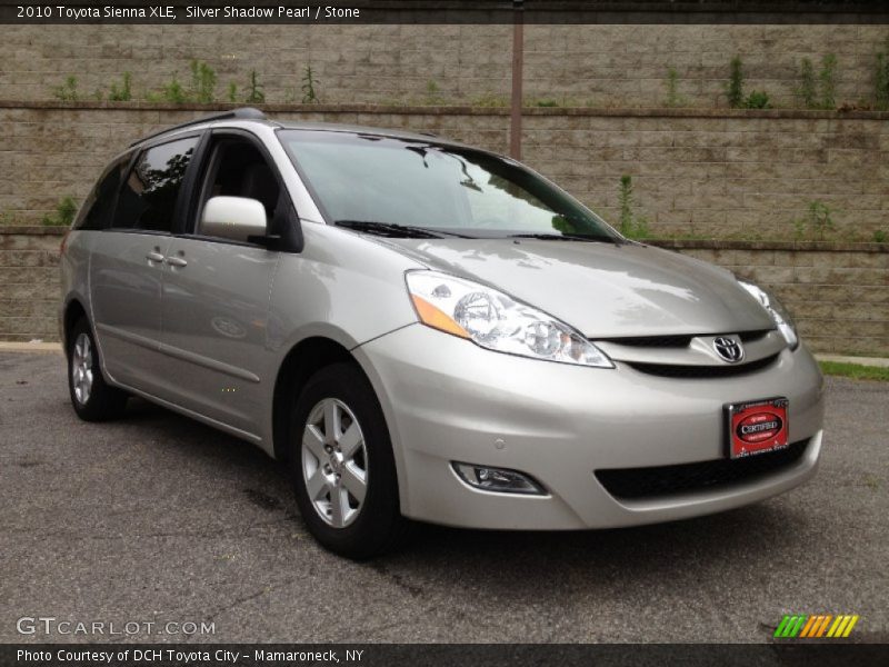 Silver Shadow Pearl / Stone 2010 Toyota Sienna XLE