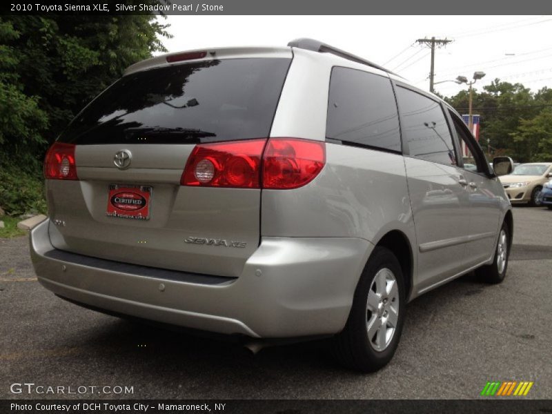 Silver Shadow Pearl / Stone 2010 Toyota Sienna XLE