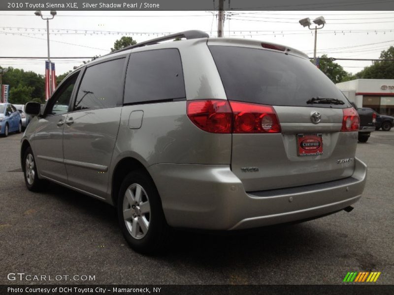 Silver Shadow Pearl / Stone 2010 Toyota Sienna XLE