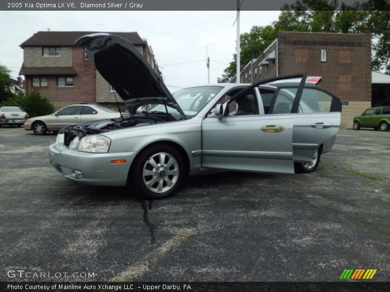 Diamond Silver / Gray 2005 Kia Optima LX V6