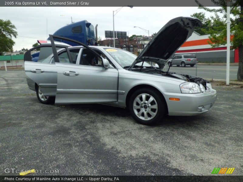 Diamond Silver / Gray 2005 Kia Optima LX V6