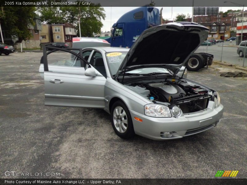 Diamond Silver / Gray 2005 Kia Optima LX V6
