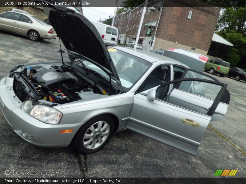 Diamond Silver / Gray 2005 Kia Optima LX V6