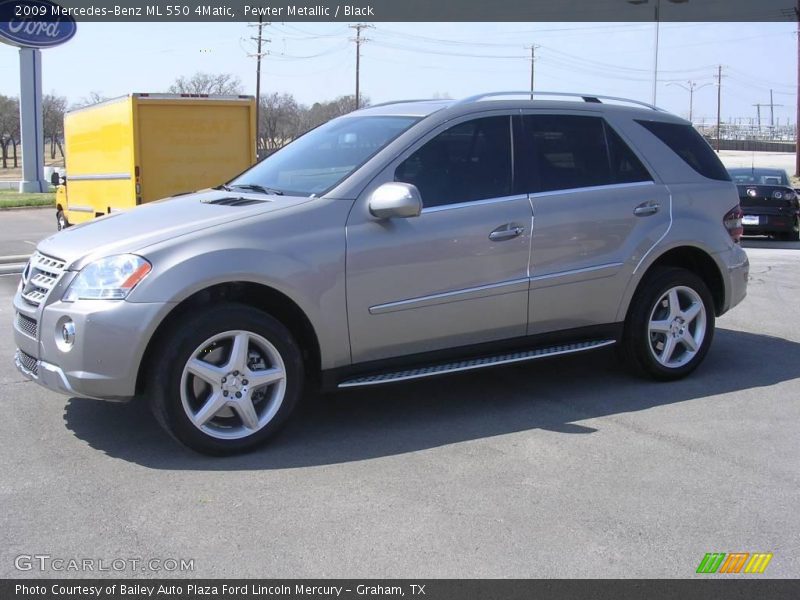 Pewter Metallic / Black 2009 Mercedes-Benz ML 550 4Matic