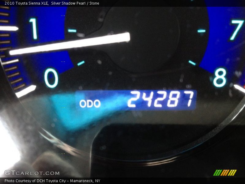 Silver Shadow Pearl / Stone 2010 Toyota Sienna XLE