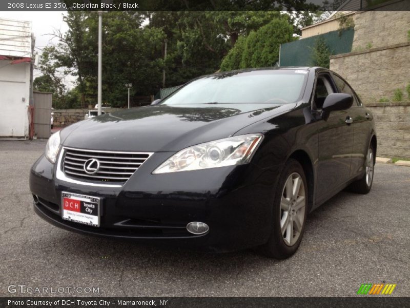 Obsidian Black / Black 2008 Lexus ES 350