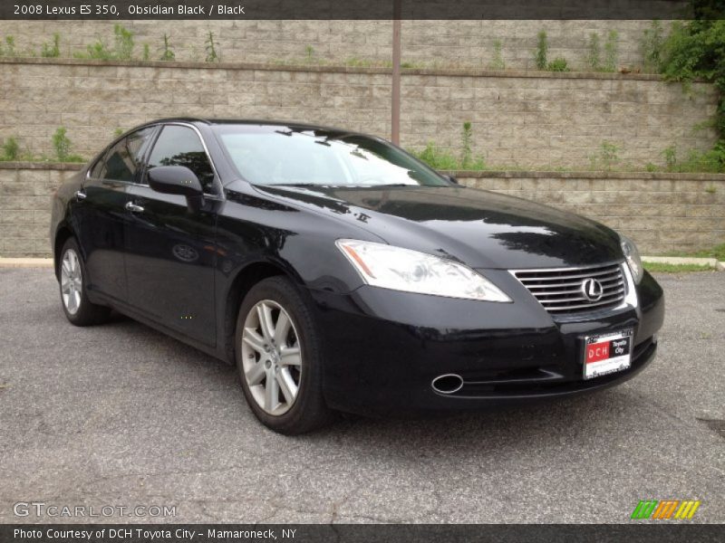 Obsidian Black / Black 2008 Lexus ES 350